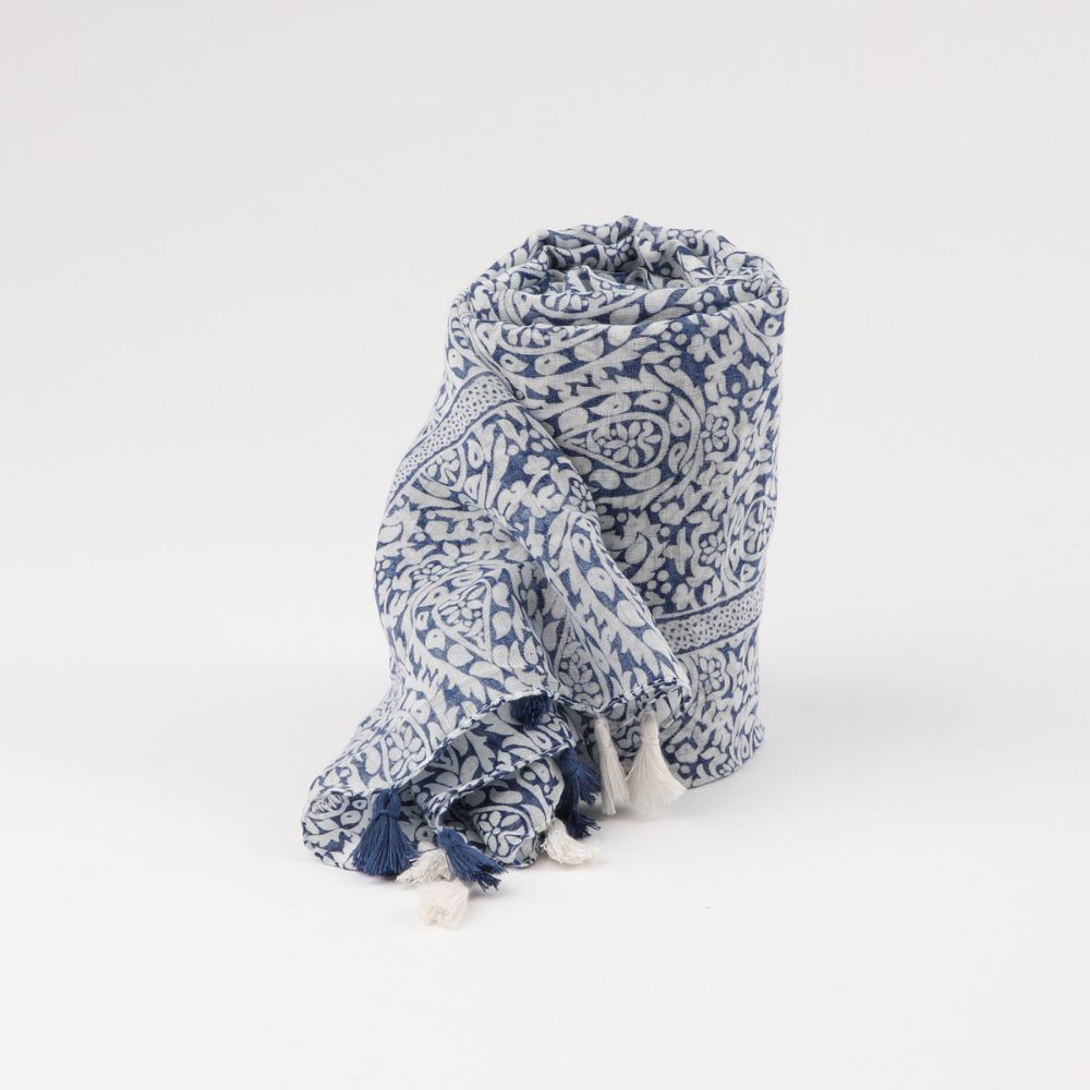 PAÑUELO ESTAMPADO SORRENTO AZUL ID - 2