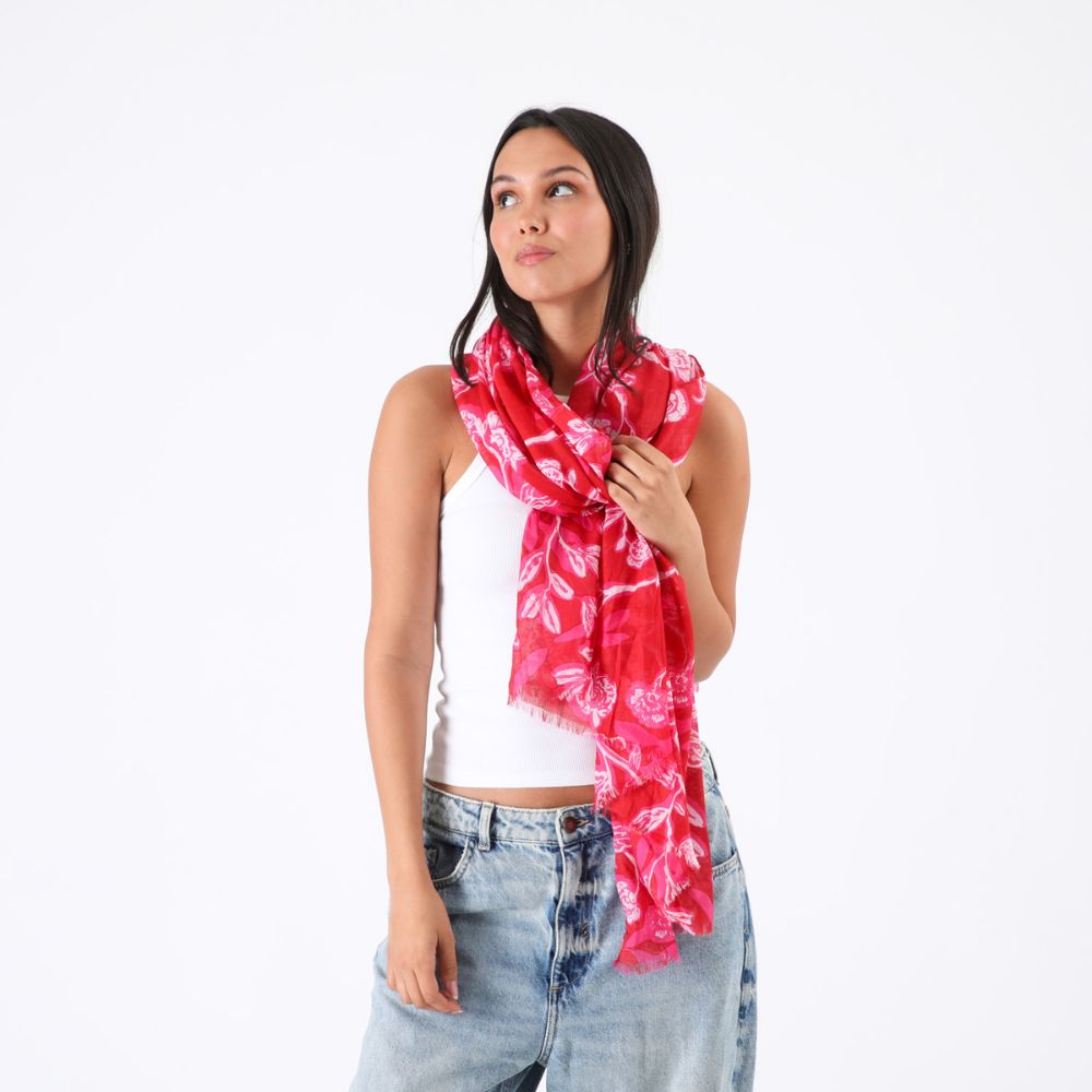 PAÑUELO ESTAMPADO ANCONA ROJO ID - 3