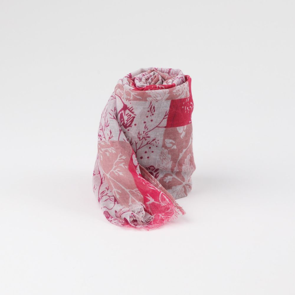 PAÑUELO ESTAMPADO JEAN FUCSIA ID - 2