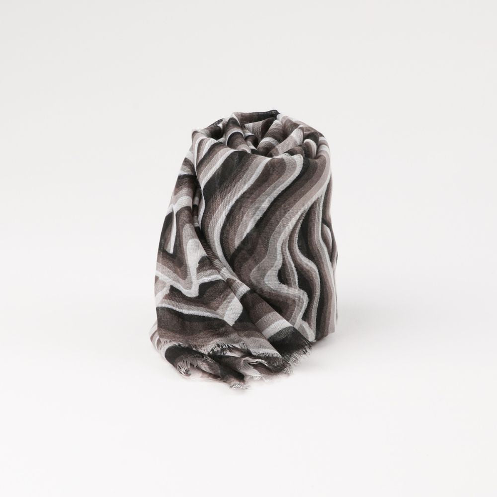 PAÑUELO ESTAMPADO LAGOS NEGRO ID - 2