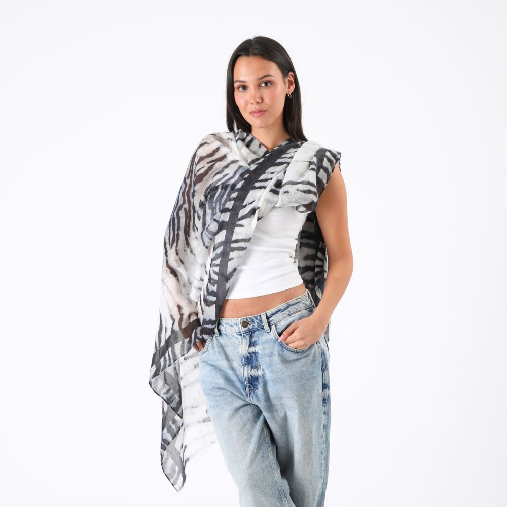 PAÑUELO ESTAMPADO CASCAIS NEGRO ID - 3