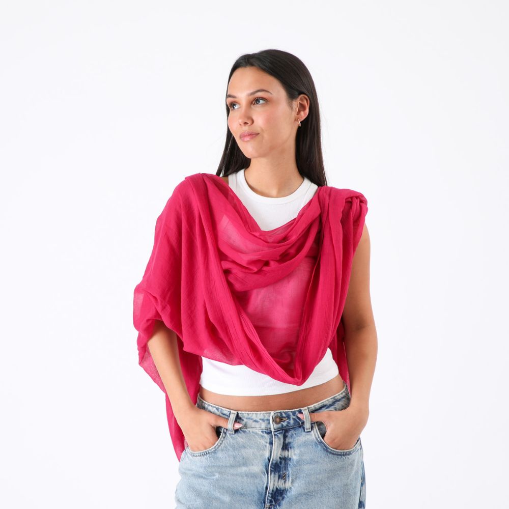 PAÑUELO LISO HUESCA FUCSIA ID - 3