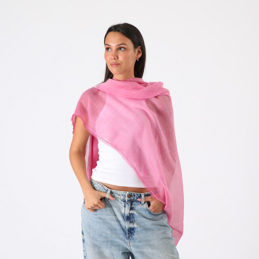 PAÑUELO LISO LOGROÑO FUCSIA ID - 3