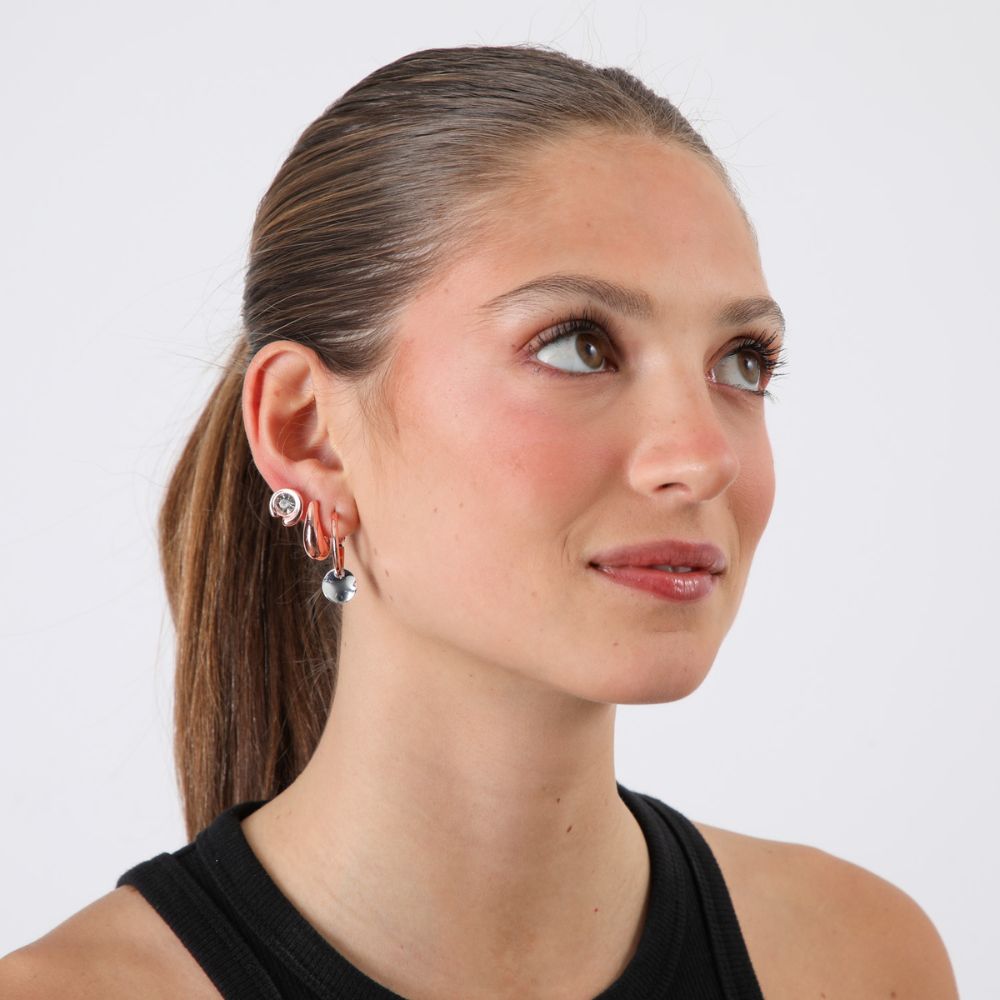 SET DE 4 AROS LOVE ROSE GOLD ID - 3