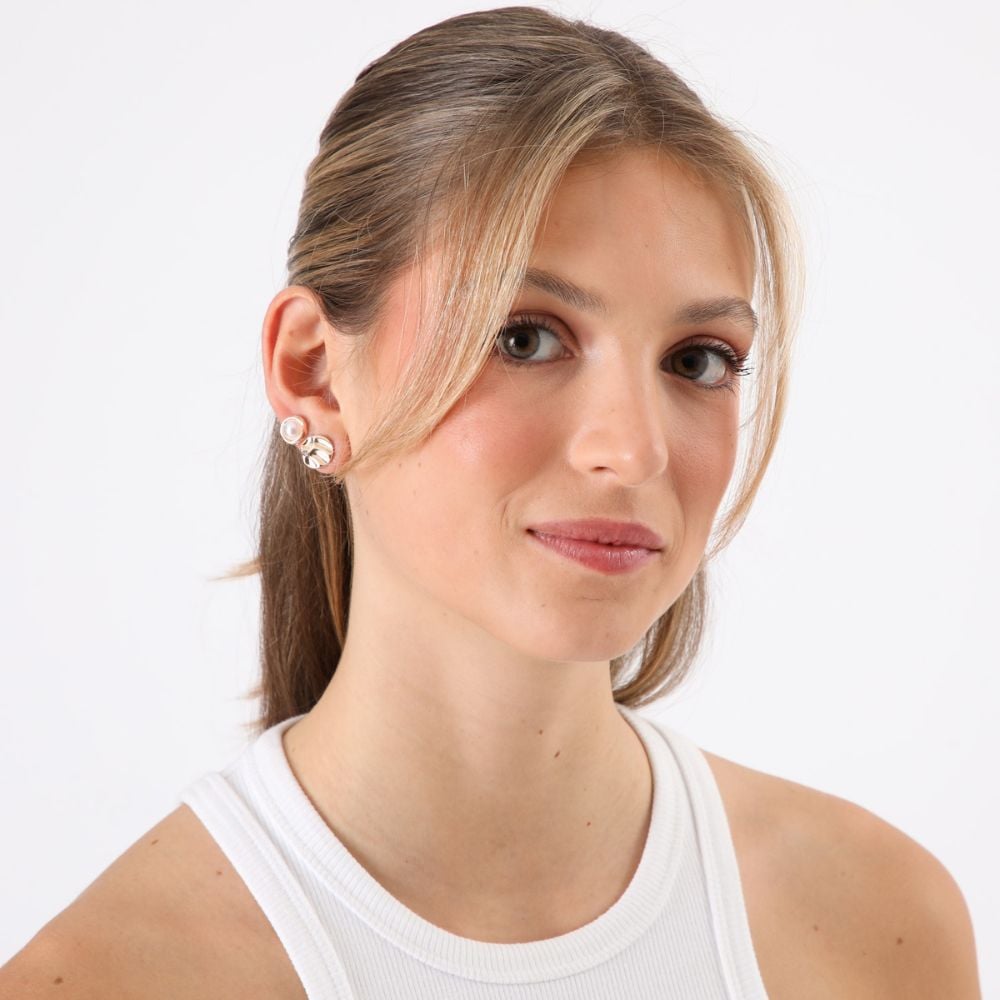 SET DE TRES AROS PEGADOS DANA DORADO ID - 3