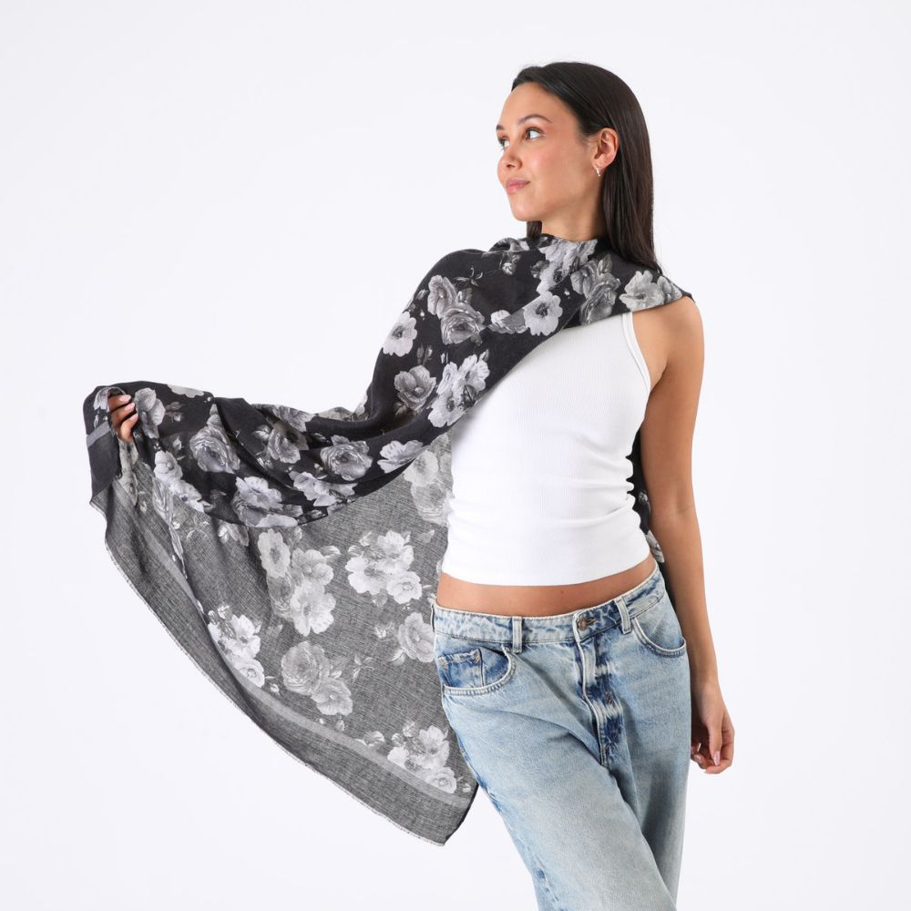 PAÑUELO ESTAMPADO FARO NEGRO ID - 3