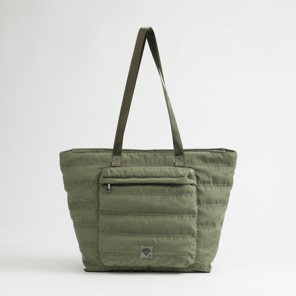 CARTERA TOTE OVIEDO NYLON VERDE ID - 1