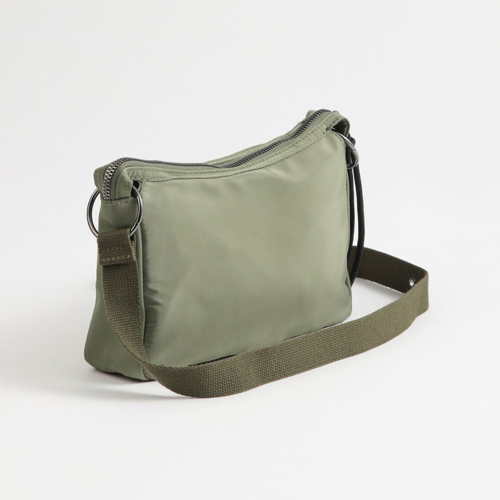 CARTERA BANDOLERA BURGOS NYLON VERDE ID - 3