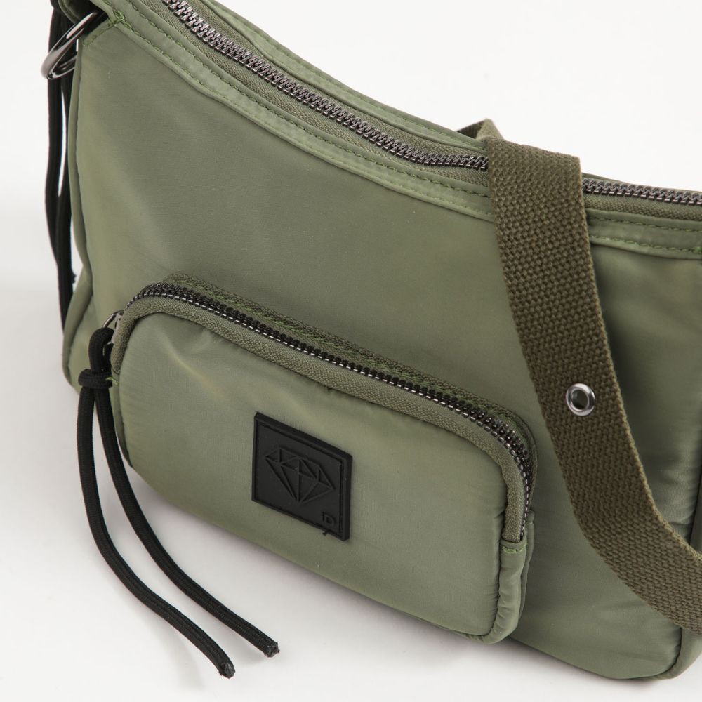 CARTERA BANDOLERA BURGOS NYLON VERDE ID - 4