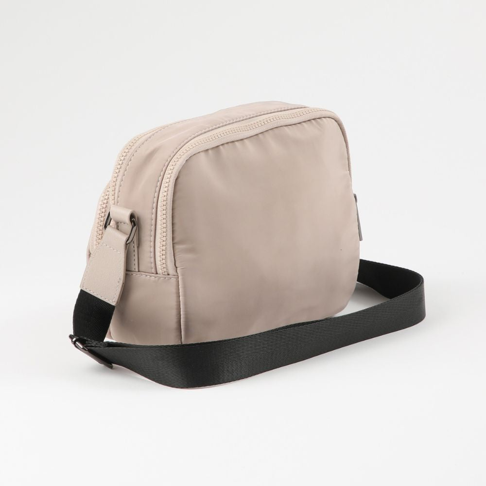 CARTERA BANDOLERA GIJON NYLON BEIGE ID - 3