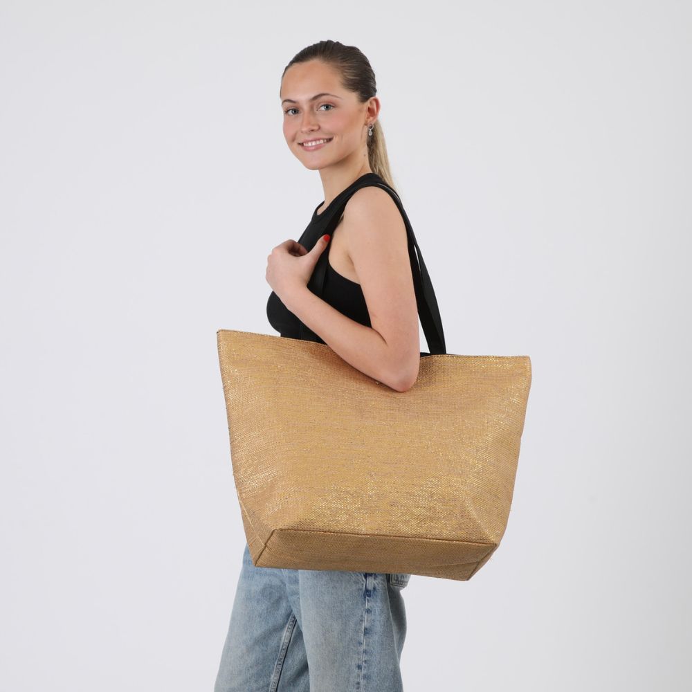 CARTERA TOTE SICILIA BEIGE PLAYA ID - 5