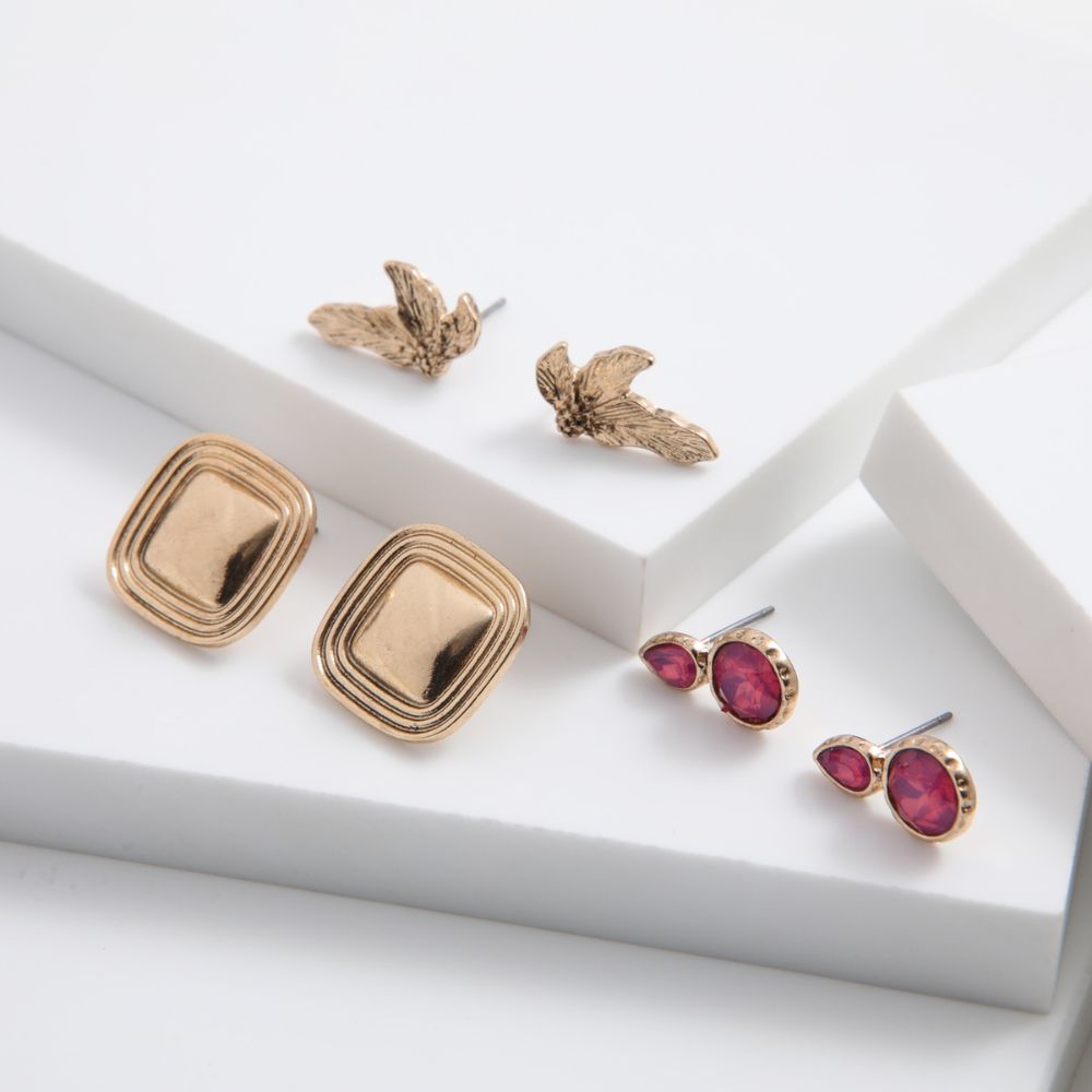 SET DE 3 AROS MIRLO DORADO ID - 2