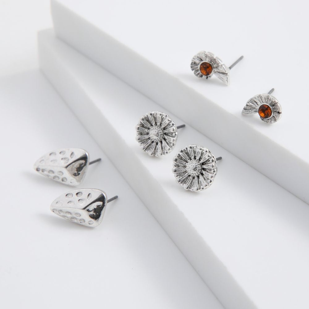 SET DE 3 AROS JOSE PLATEADO ID - 1