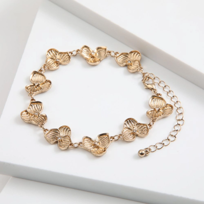 PULSERA LORENA DORADO ID - 1