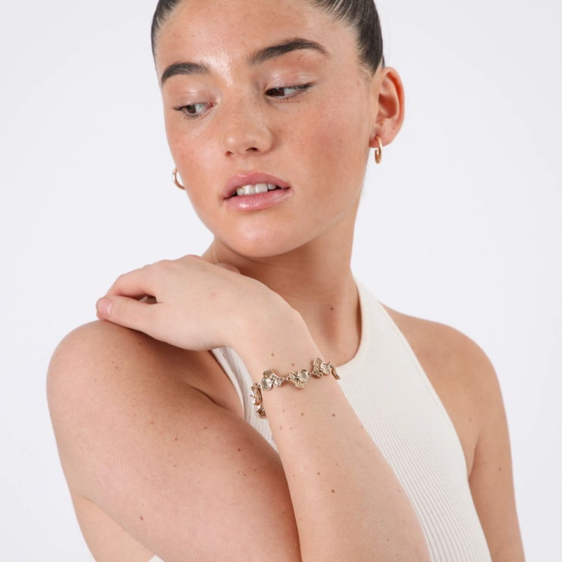 PULSERA LORENA DORADO ID - 2