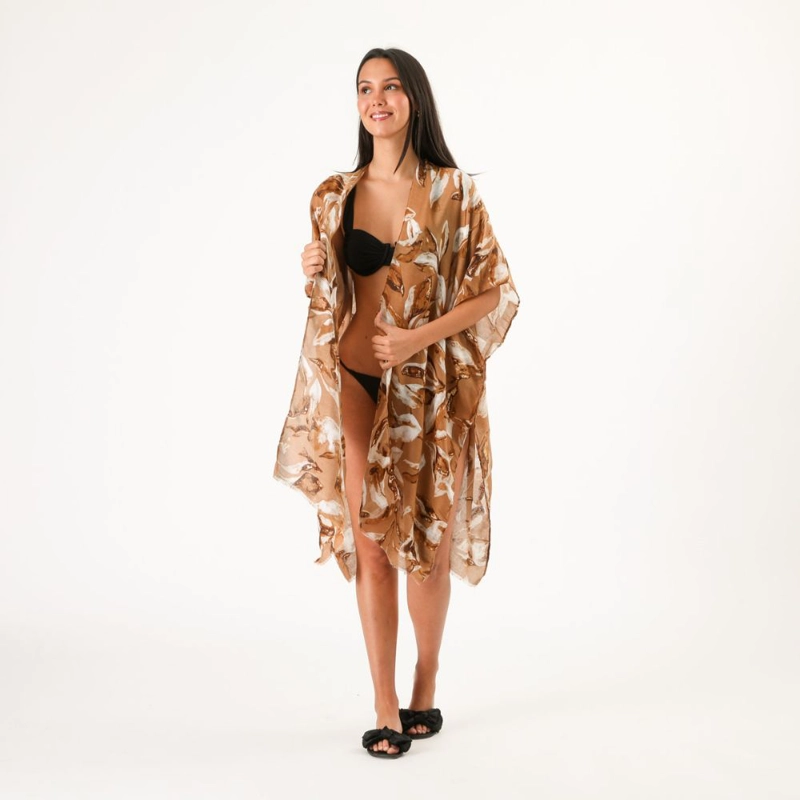 KIMONO ABIERTO FLORAL MUSTARD ID - 1