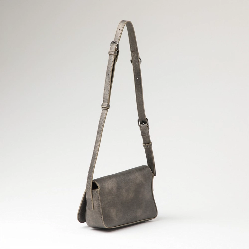 CARTERA BANDOLERA RODAS PLATEADO I-D - 1