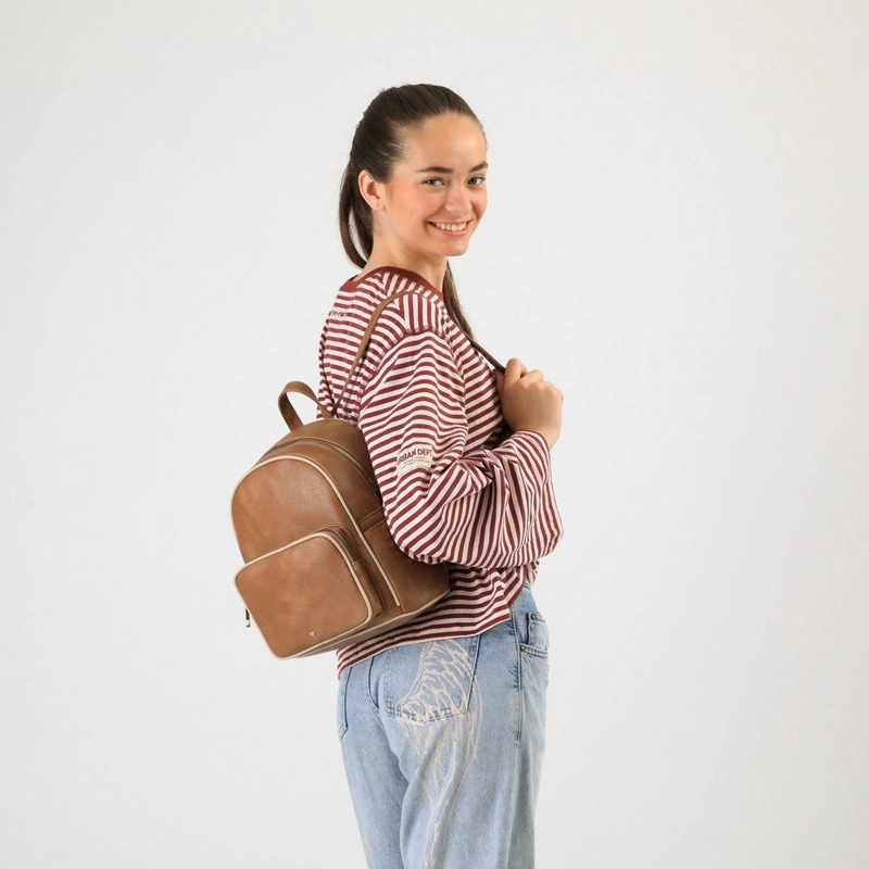 MOCHILA PALMA CAMEL I-D - 2