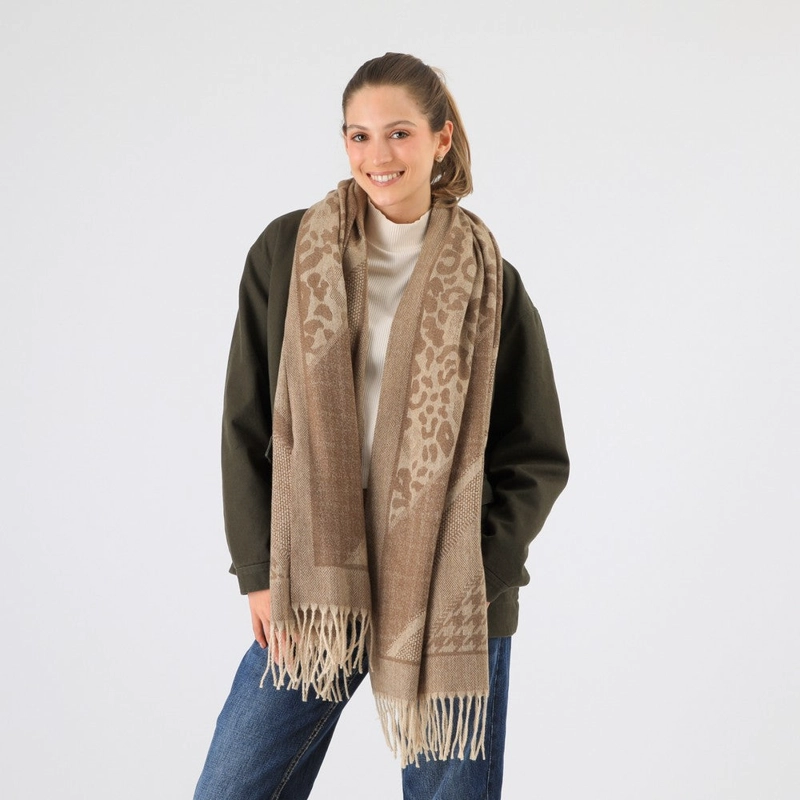 BUFANDA MALAGA BEIGE I-D - 1