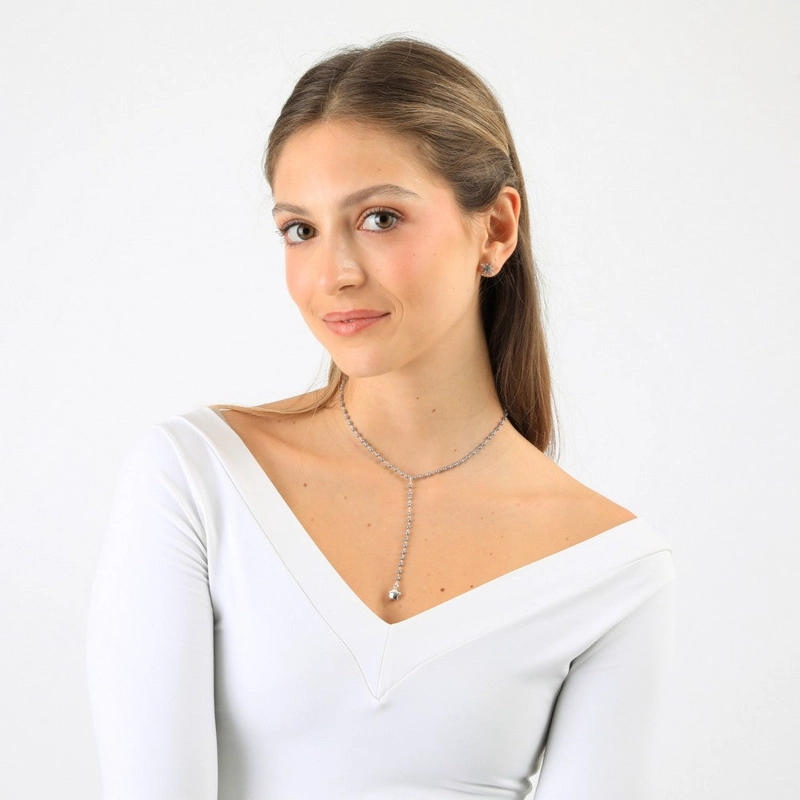 COLLAR CORTO GILA PLATEADO I-D - 1