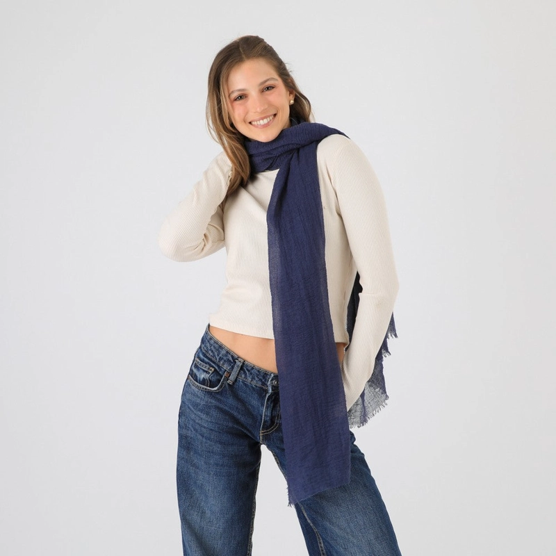 PAÑUELO LISO RITA AZUL I-D - 1