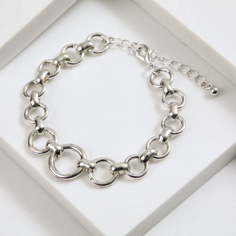 PULSERA BLANDA PILAR PLATEADO I-D - 1