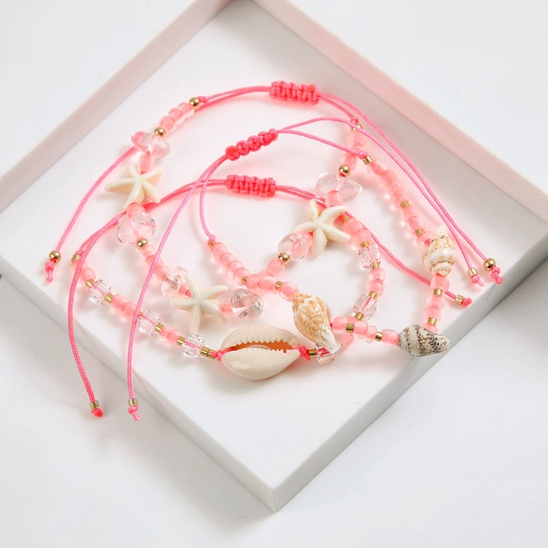 SET DE PULSERAS NARDA ROSADO I-D - 1