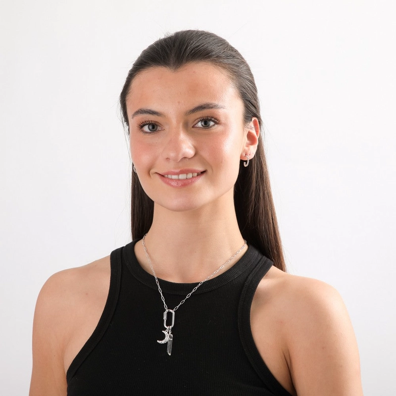 COLLAR CORTO PRISC PLATEADO I-D - 2