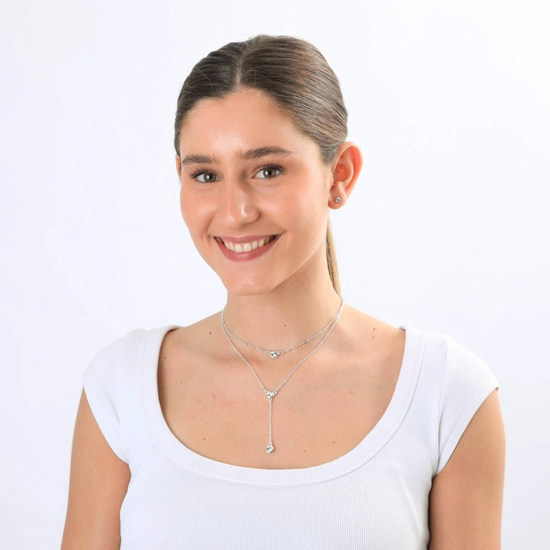 COLLAR CORTO STELLA PLATEADO I-D - 2