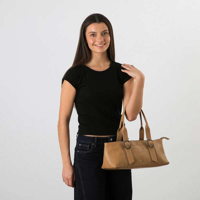 CARTERA HOMBRO CELOSIA CAMEL I-D - 3