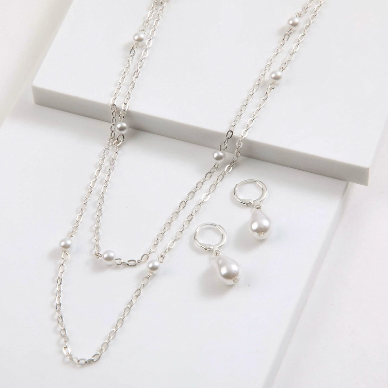 SET DE COLLAR RAISA PLATEADO I-D - 1