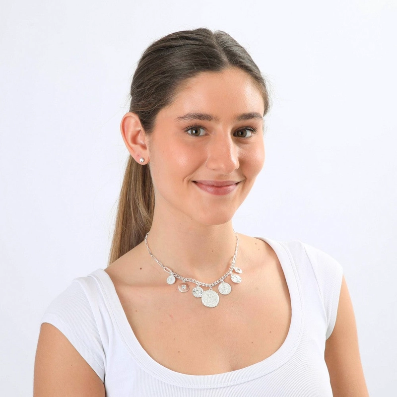 COLLAR CORTO VIDA PLATEADO I-D - 2