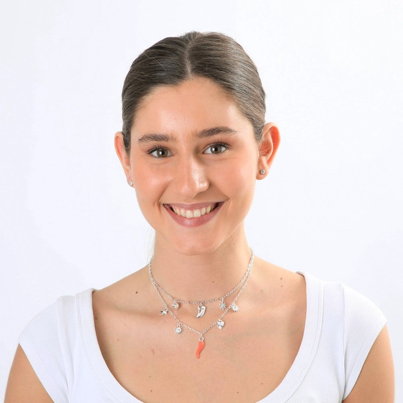 COLLAR CORTO VILMA PLATEADO I-D - 2