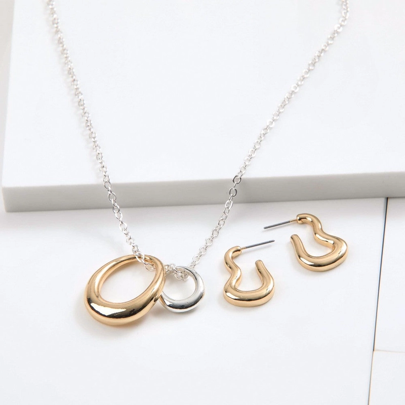 SET DE COLLAR YUNA DORADO I-D - 1