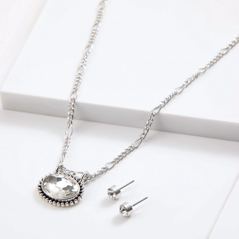 SET DE COLLAR TANIA PLATEADO I-D - 1