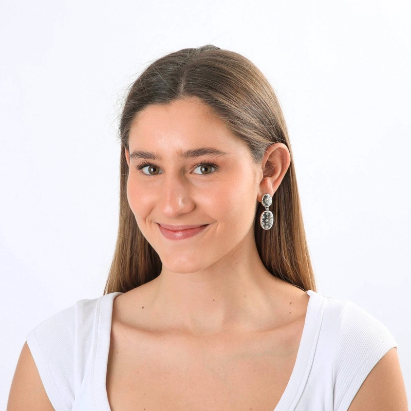 AROS MEDIANOS SAMIA PLATEADO I-D - 2