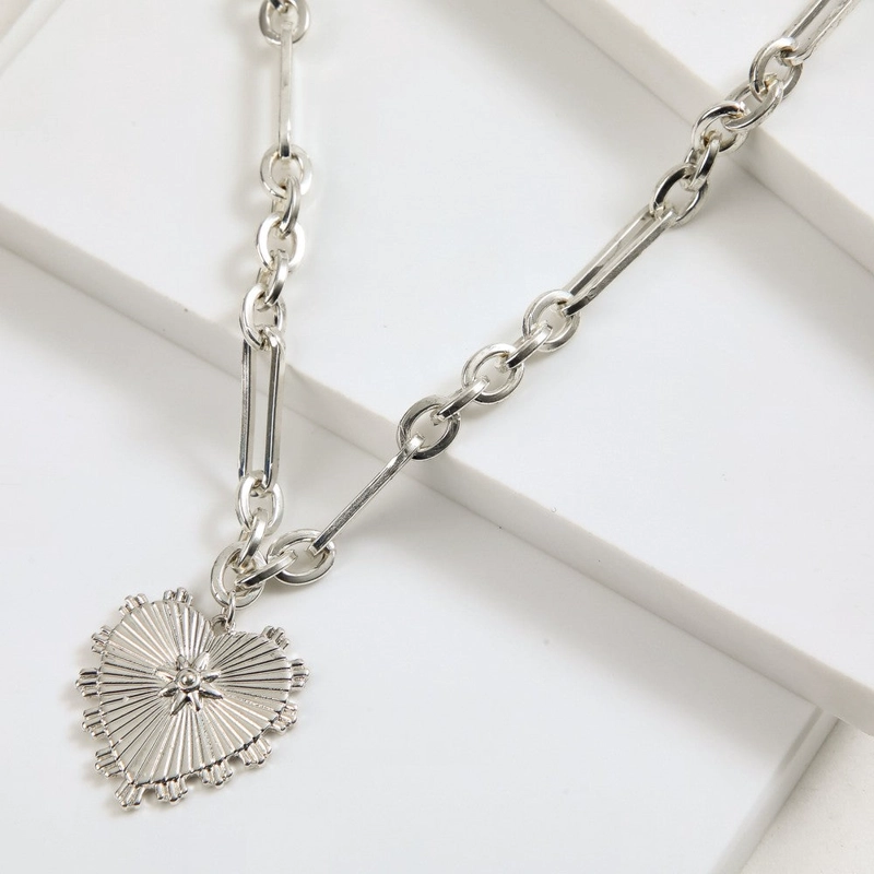 COLLAR CORTO NAIA PLATEADO I-D - 1