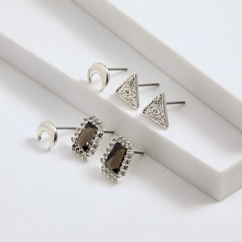 SET DE AROS NINA PLATEADO I-D - 1