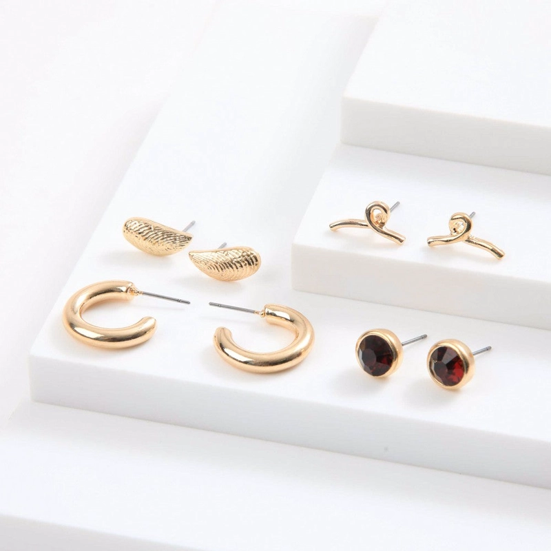 SET DE AROS NADIA DORADO I-D - 1