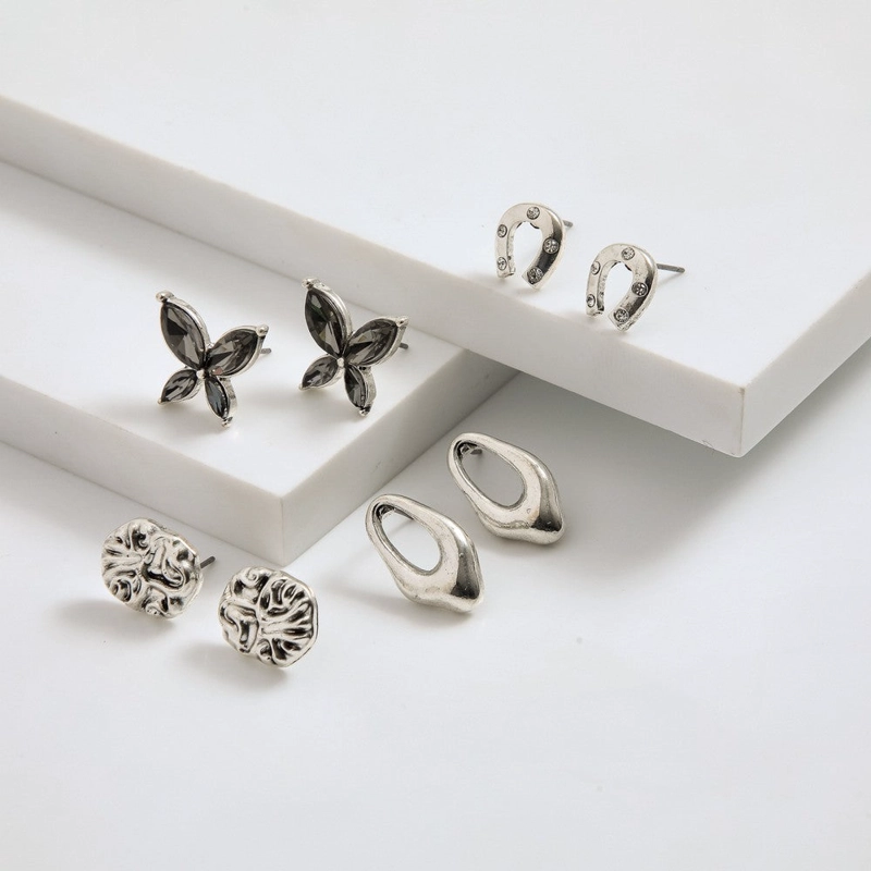 SET DE AROS INGA PLATEADO I-D - 1