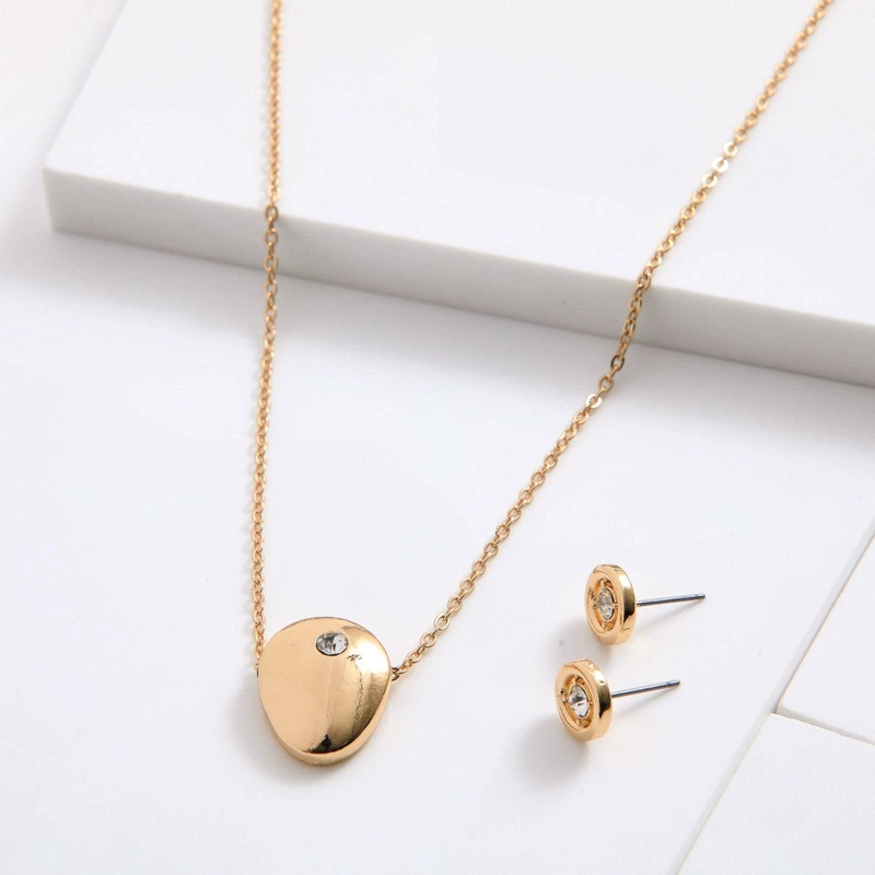 SET DE COLLAR VIRNA DORADO I-D - 1