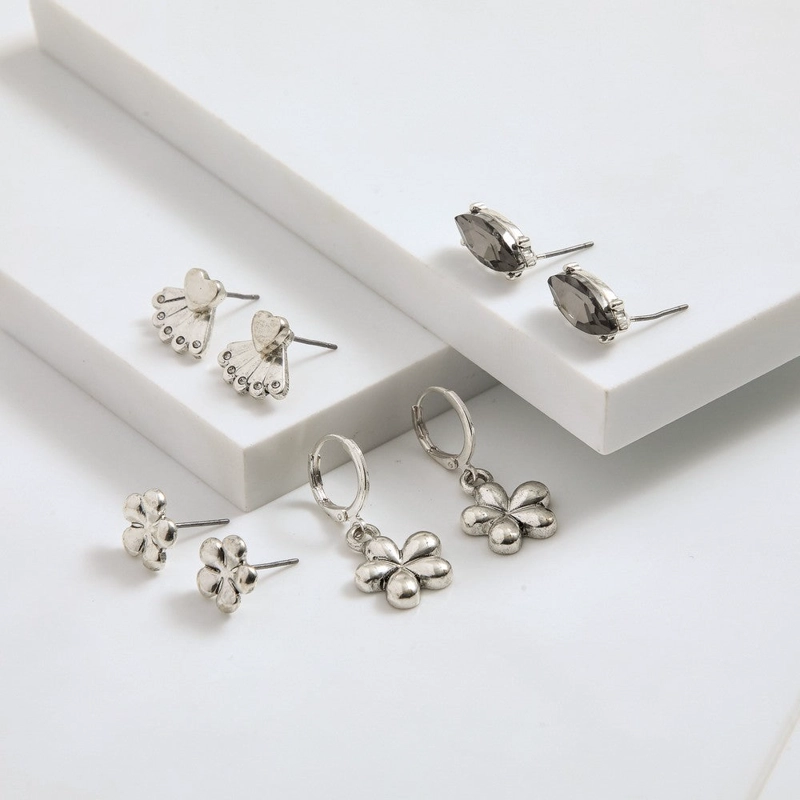 SET DE AROS INES PLATEADO I-D - 1