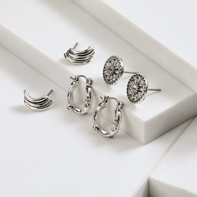SET DE AROS NOA PLATEADO I-D - 1