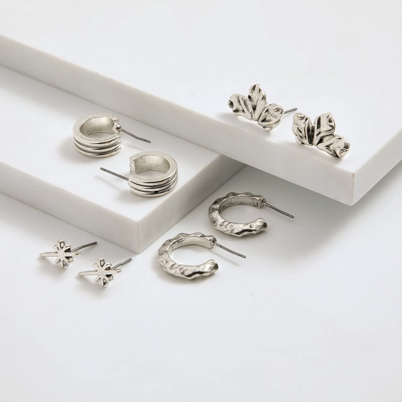 SET DE AROS IRENE PLATEADO I-D - 1