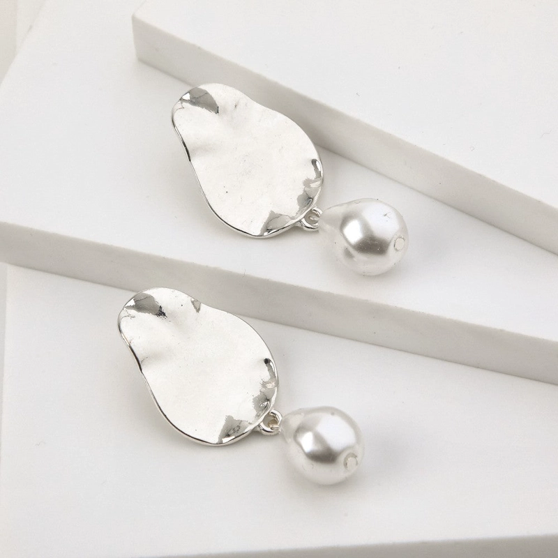 AROS MEDIANOS JULIE PLATEADO I-D - 1