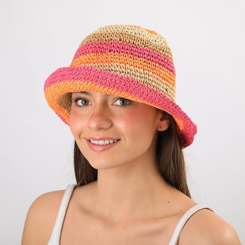 SOMBRERO NARANJO/FUCSIA I-D - 3