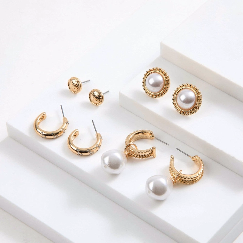 SET DE AROS IVANA DORADO I-D - 1