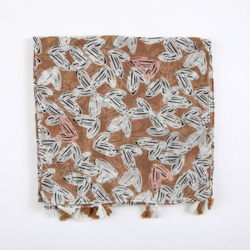 PAÑUELO ESTAMPADO BRISTOL BEIGE I-D - 1