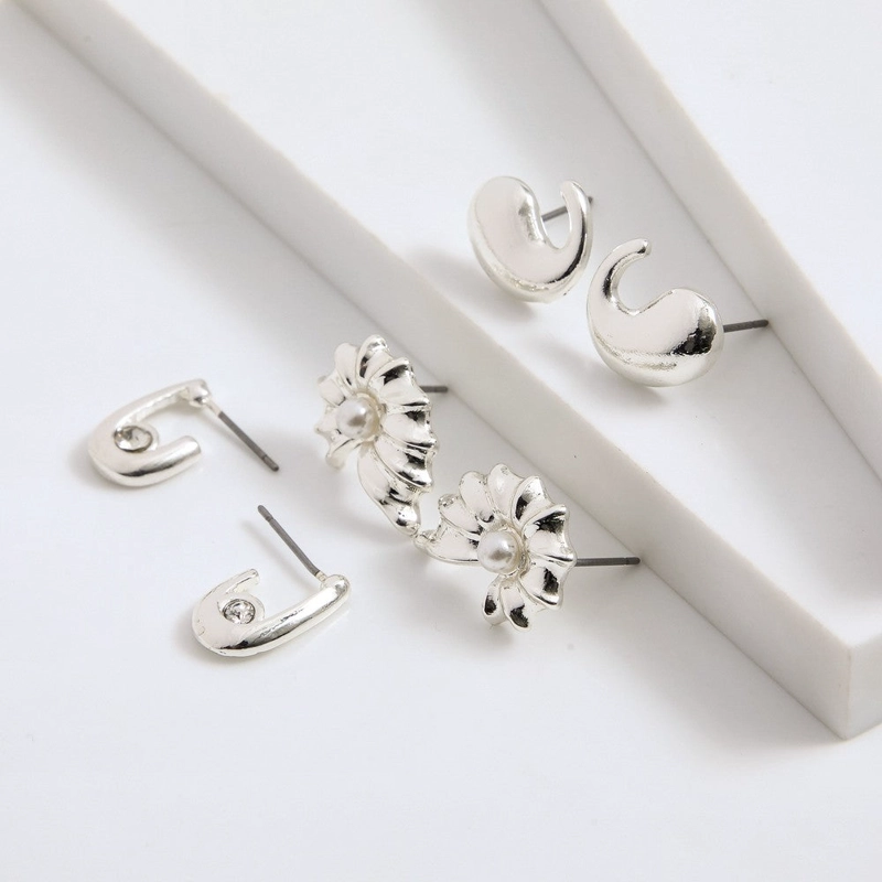 SET DE AROS JENNY PLATEADO I-D - 1