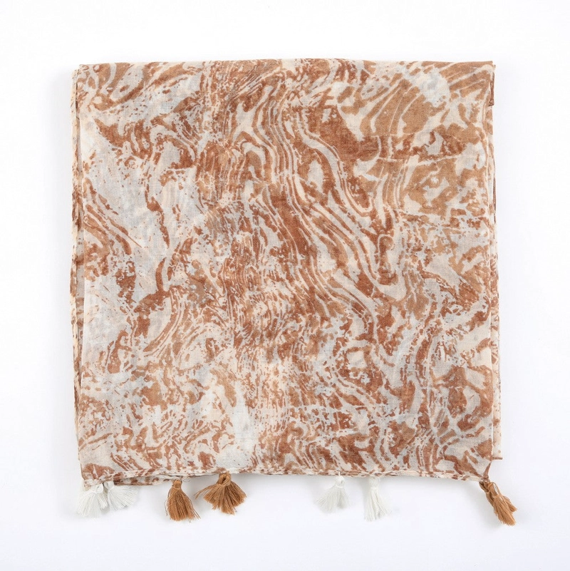 PAÑUELO ESTAMPADO CRAWLEY BEIGE I-D - 1